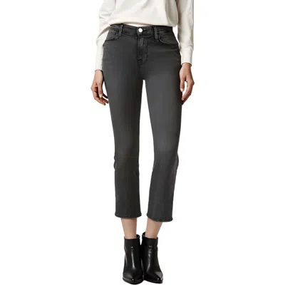 Frame Womens High-rise Denim Straight Leg Jeans
