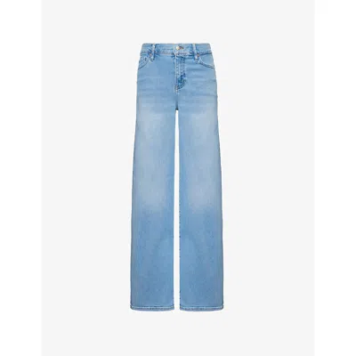FRAME WOMENS HONEYMOON LE SLIM PALAZZO COTTON-BLEND JEANS