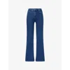 Frame Womens Loner The Icon Mid-rise Flared Stretch-denim Jeans In Loner
