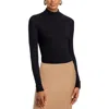 Frame Metallic Knit Top In Black
