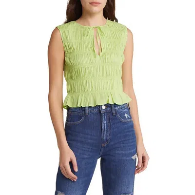Frame Womens Solid Keyhole Cropped In Green