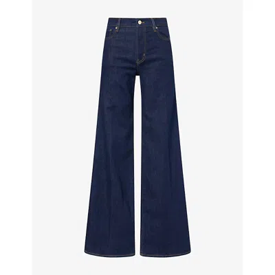 Frame Womens The Palace Cotton-blend Denim Jeans Rinse