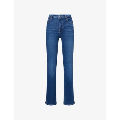 Frame Womens Elixir The Reboot Flared Stretch-denim Blend Jeans