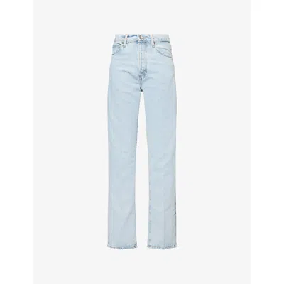 FRAME WOMENS VANCOUVER VERTICAL HIGH-RISE DENIM JEANS