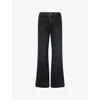 Frame Womens  The Refined Wide-leg Stretch-denim Jeans