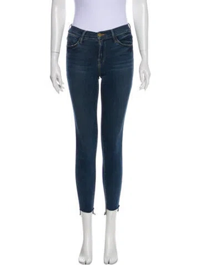 Pre-owned Frame Woodhaven Skinny Leg Jeans In Blue