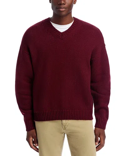 FRAME WOOL & CASHMERE OVERSIZED V-NECK SWEATER