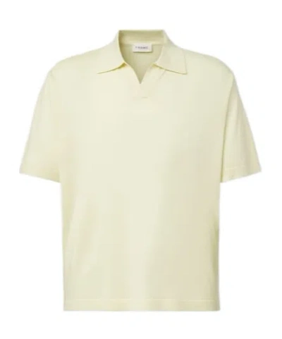 Frame Wool And Cashmere Polo Shirt In White