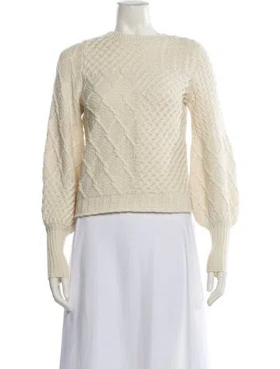 Pre-owned Frame Wool Bateau Neckline Sweater In Neutral