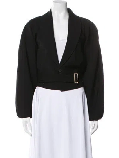 Pre-owned Frame Wool Blazer In Black