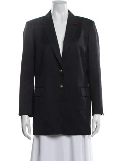 Pre-owned Frame Wool Blazer In Black