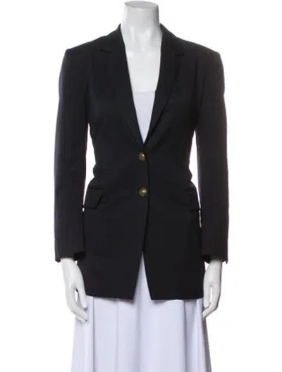 Pre-owned Frame Wool Blazer In Blue