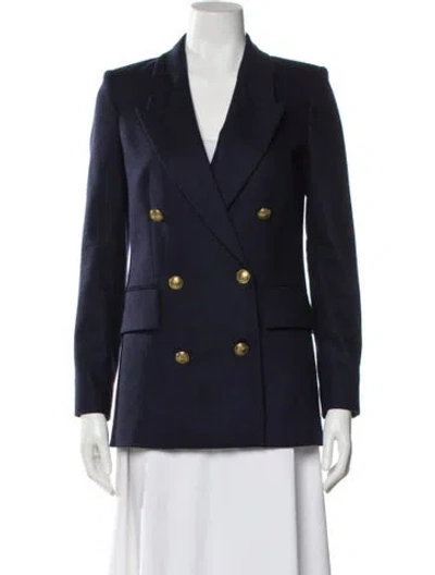 Pre-owned Frame Wool Blazer In Blue