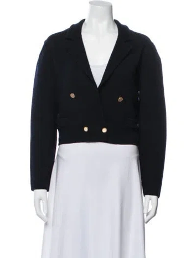 Pre-owned Frame Wool Blazer In Blue