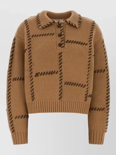 FRAME WOOL BLEND OVERSIZE SWEATER RIBBED CUFFS HEM