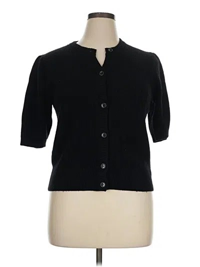 Pre-owned Frame Wool Cardigan Sweater In Black