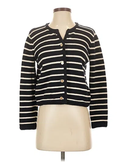 Pre-owned Frame Wool Cardigan Sweater In Black