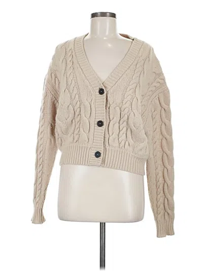 Pre-owned Frame Wool Cardigan Sweater In Brown