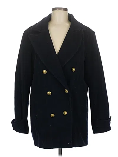Pre-owned Frame Wool Coat In Black