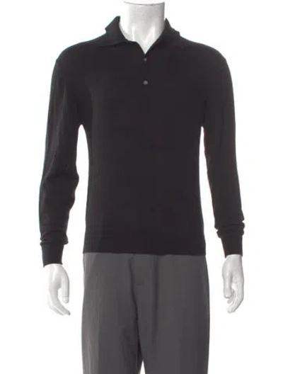 Pre-owned Frame Wool Collar Polo Sweater In Gray