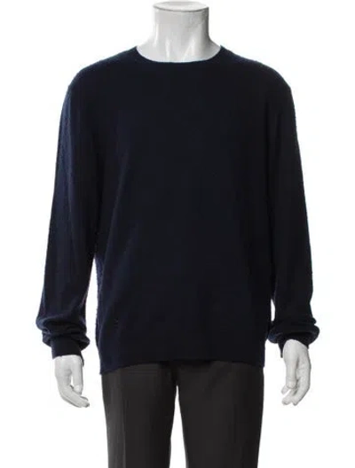 Pre-owned Frame Wool Crew Neck Pullover In Blue