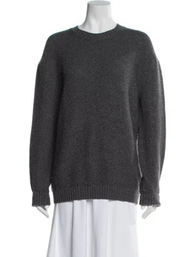Pre-owned Frame Wool Crew Neck Sweater In Gray