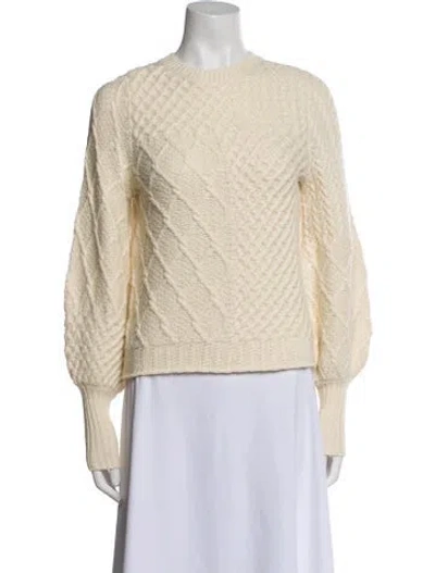 Pre-owned Frame Wool Crew Neck Sweater In Neutral