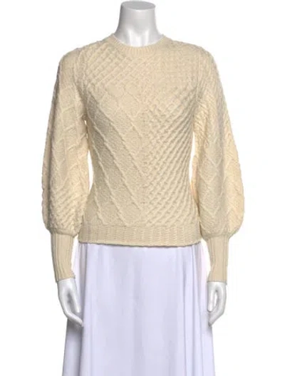 Pre-owned Frame Wool Crew Neck Sweater In Neutral