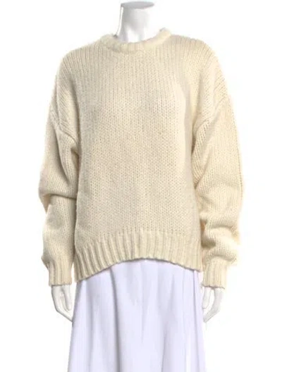 Pre-owned Frame Wool Crew Neck Sweater In Neutral