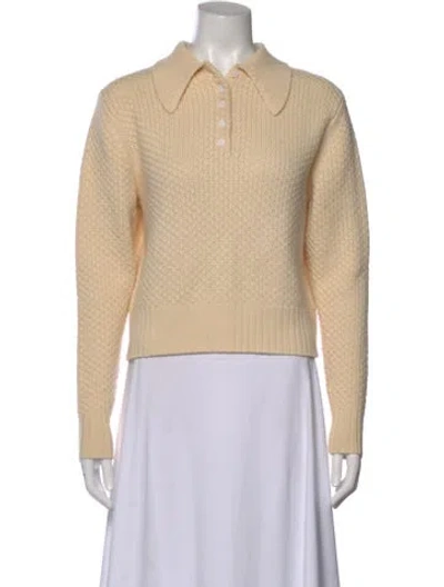 Pre-owned Frame Wool Crew Neck Sweater In Neutral