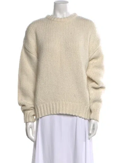 Pre-owned Frame Wool Crew Neck Sweater In Neutral