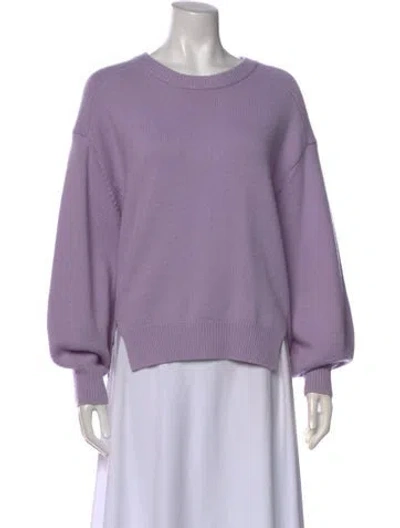 Pre-owned Frame Wool Crew Neck Sweater In Purple
