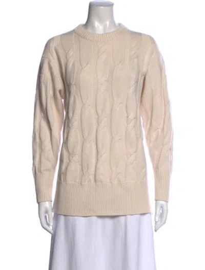 Pre-owned Frame Wool Crew Neck Sweater W/ Tags In Neutrals