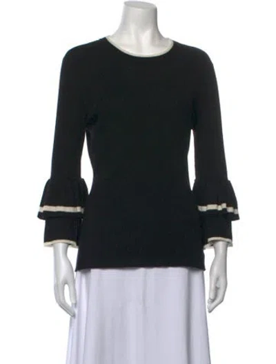 Pre-owned Frame Wool Crew Neck Top In Black