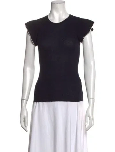 Pre-owned Frame Wool Crew Neck Top In Black