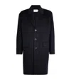 Frame Wool Double-faced Overcoat In Blue