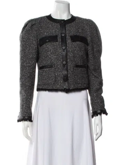 Pre-owned Frame Wool Evening Jacket In Gray