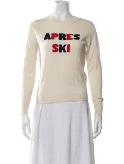 Pre-owned Frame Wool Graphic Print Sweater In Neutrals