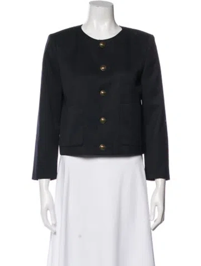 Pre-owned Frame Wool Jacket In Black
