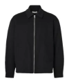 Frame Double-face Wool Bomber Jacket In Black