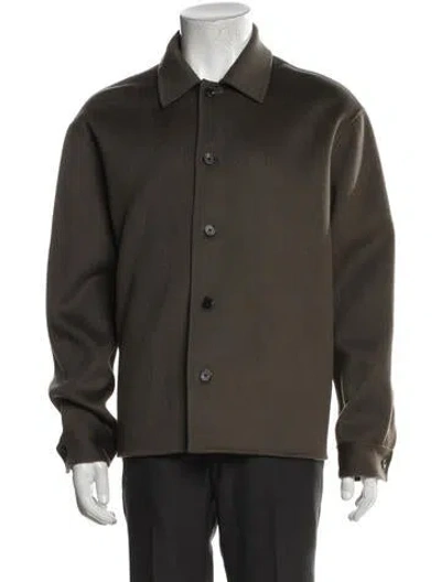 Pre-owned Frame Wool Jacket In Green