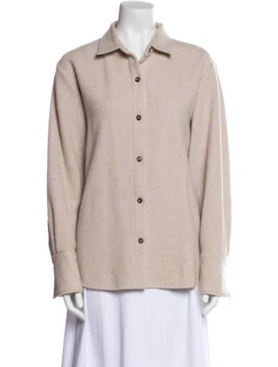 Pre-owned Frame Wool Jacket In Neutral
