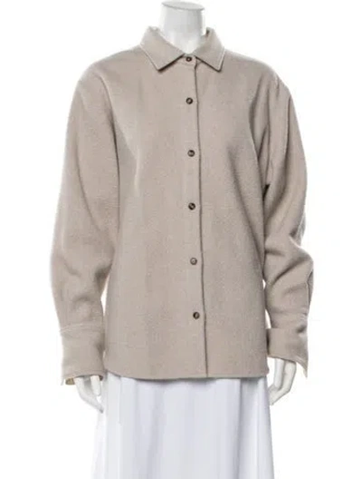 Pre-owned Frame Wool Jacket In Neutrals