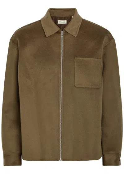 Frame Wool Jacket In Taupe