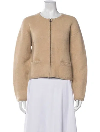 Pre-owned Frame Wool Jacket W/ Tags In Neutral