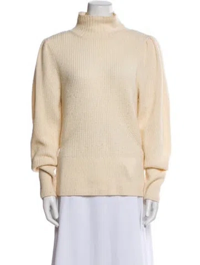 Pre-owned Frame Wool Mock Neck Sweater In Blue
