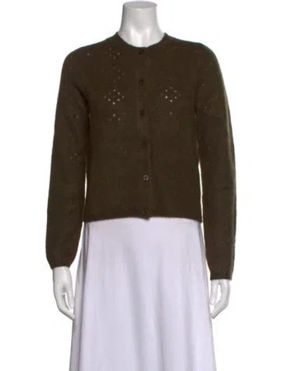 Pre-owned Frame Wool Patterned Sweater W/ Tags In Green