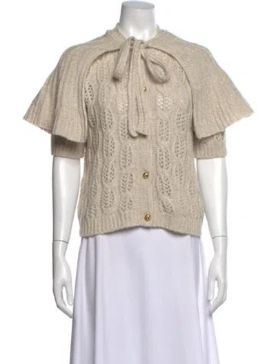 Pre-owned Frame Wool Patterned Sweater W/ Tags In Neutrals