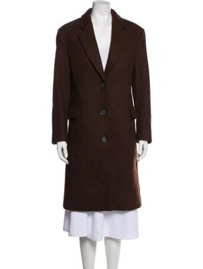 Pre-owned Frame Wool Peacoat In Brown