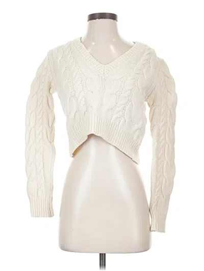 Pre-owned Frame Wool Pullover Sweater In Ivory